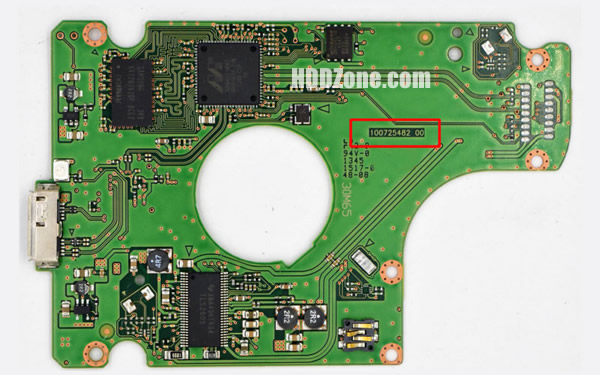 100725482 Seagate Hårddisk Kretskort PCB Kontrollerkort Styrkort