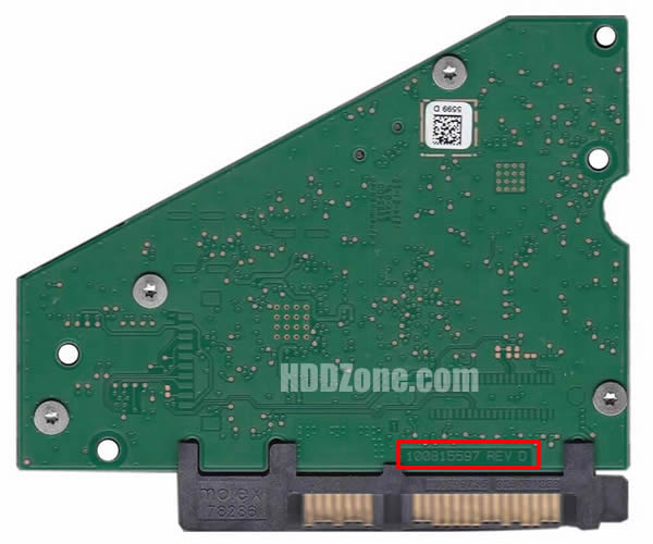 100815597 Seagate Hårddisk Kretskort PCB Kontrollerkort Styrkort