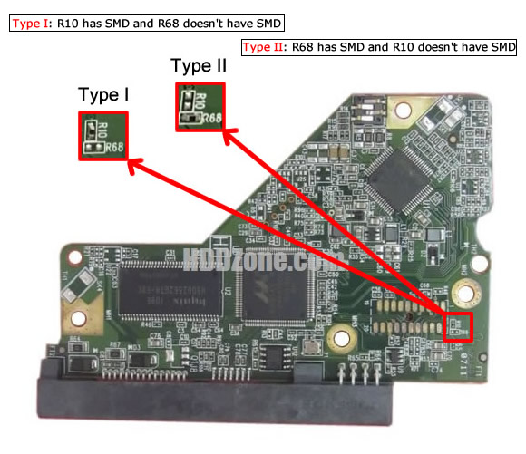 2060-771640-003 WD Hårddisk Kretskort PCB Kontrollerkort Styrkort