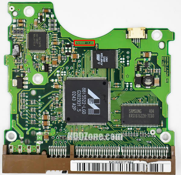 BF41-00063A Samsung Hårddisk Kretskort PCB Kontrollerkort Styrkort