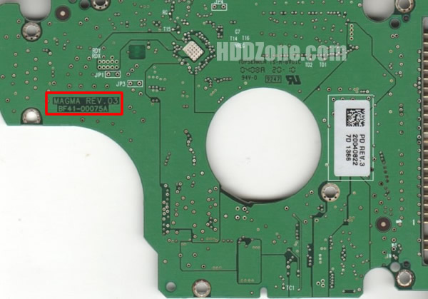 BF41-00075A Samsung Hårddisk Kretskort PCB Kontrollerkort Styrkort
