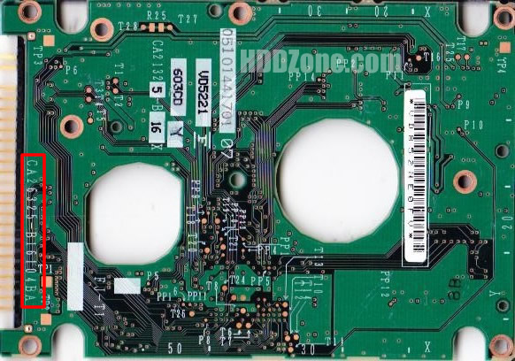 CA26325-B16104BA Fujitsu Hårddisk Kretskort PCB Kontrollerkort Styrkort