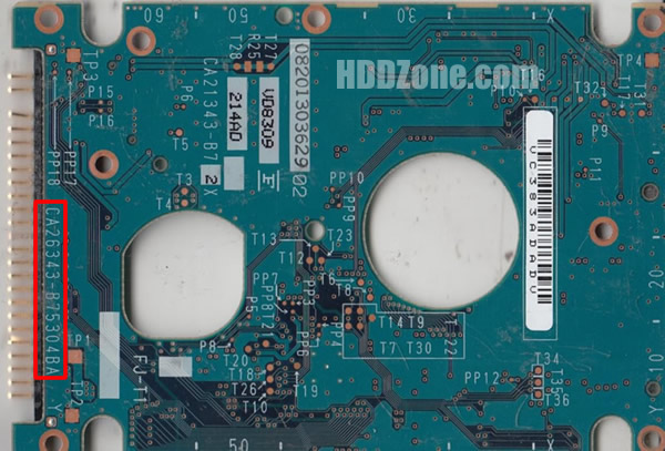 CA26343-B75304BA Fujitsu Hårddisk Kretskort PCB Kontrollerkort Styrkort