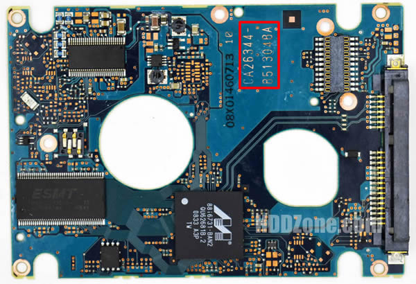 CA26344-B51304BA Fujitsu Hårddisk Kretskort PCB Kontrollerkort Styrkort