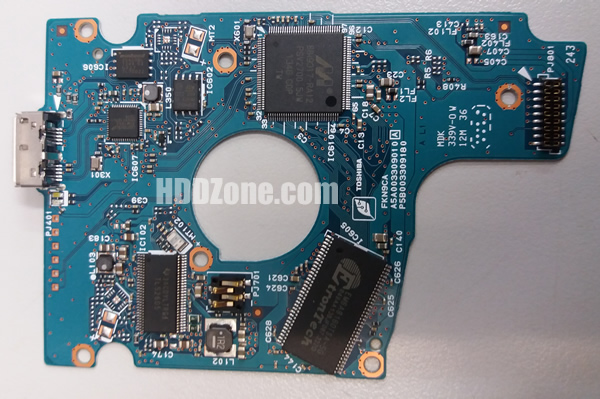 G003309A Toshiba Hårddisk Kretskort PCB Kontrollerkort Styrkort