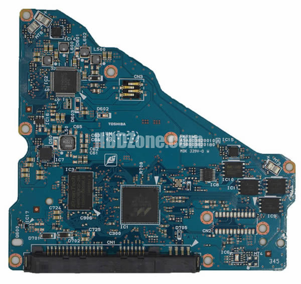 G3820A Toshiba Hårddisk Kretskort PCB Kontrollerkort Styrkort